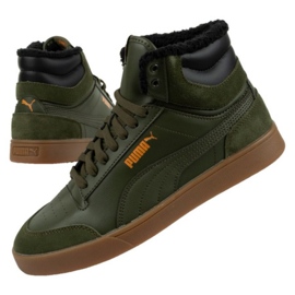 Puma Shuffle srednje zimske cipele 387609 02 zelene zelena