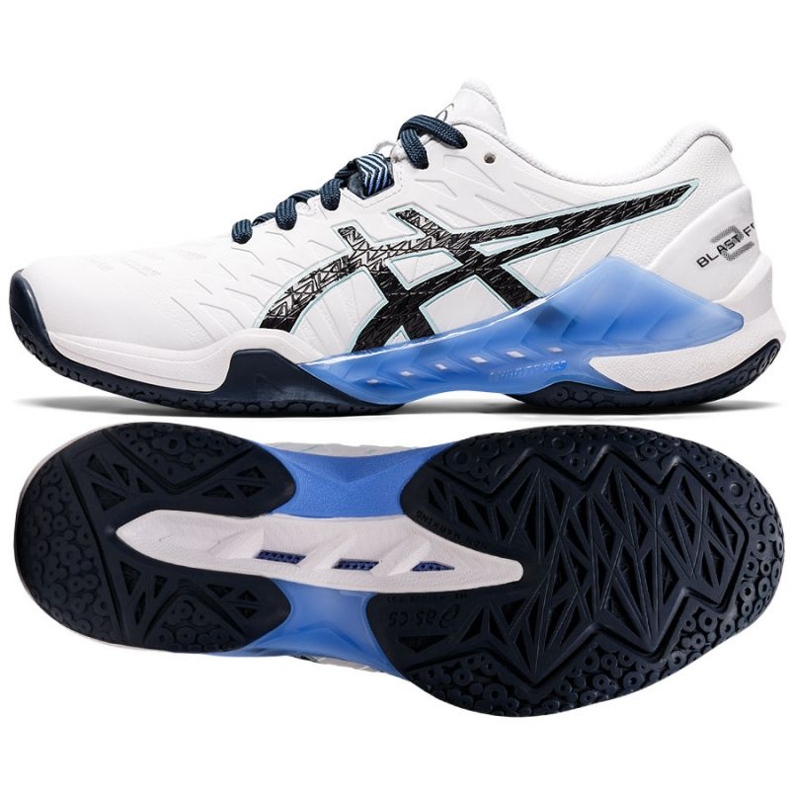 Asics Blast Ff 2 W 1072A046 103 tenisice za rukomet bijela bijela