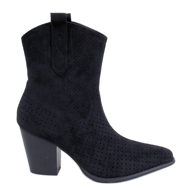 BM Douglas Black otvorene kaubojske čizme crno