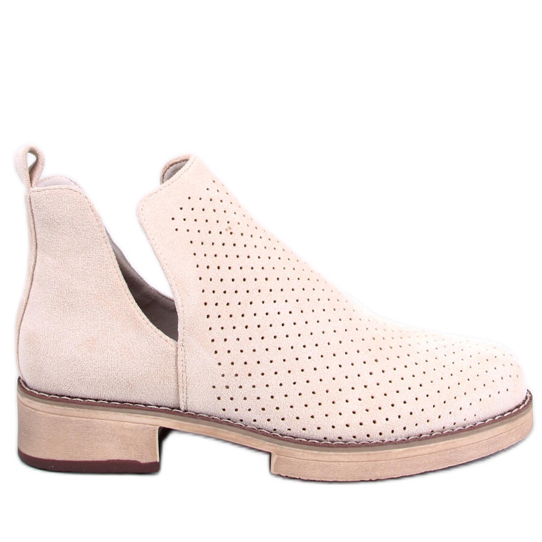 BM Proljetne otvorene čizme Neve Beige bež