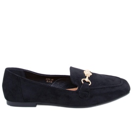 BM Ženske Rhona crne mokasine s kopčom crno