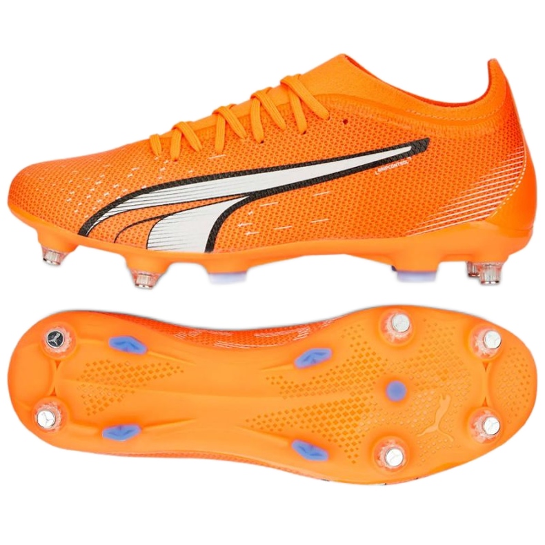 Puma Ultra Match MxSG M 107216 01 tenisice za nogomet naranča naranče i crvene