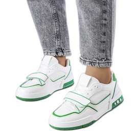 Kadie ženske zelene tenisice bijela