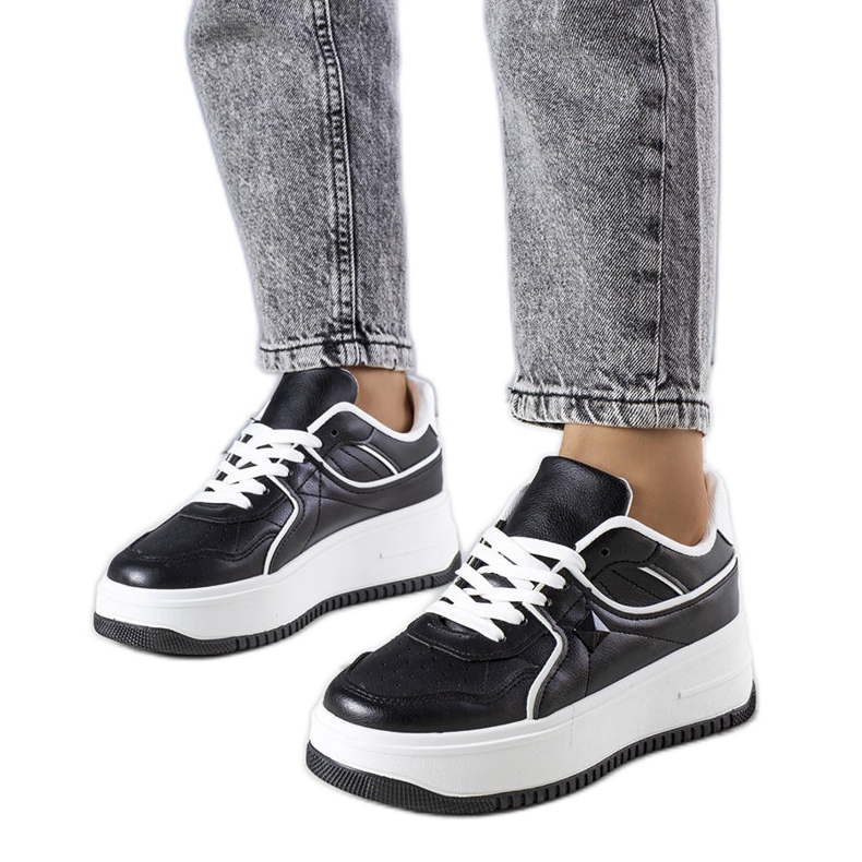 Juanita crne tenisice s platformom crno