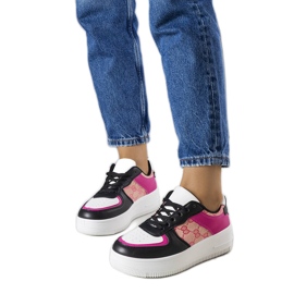 Ružičasto crne ženske tenisice marke Luzia crna