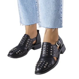 Irene crne cipele na vezanje crno