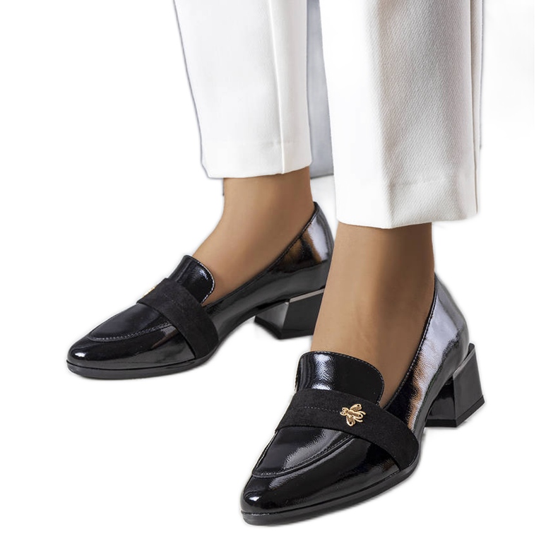 Vinceza crne lakirane cipele crno