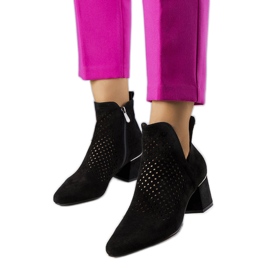 BM Crne ažurne gležnjače od Bernadette crna