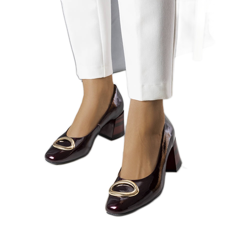 BM Bordo lakirane cipele od Kathleen crvena