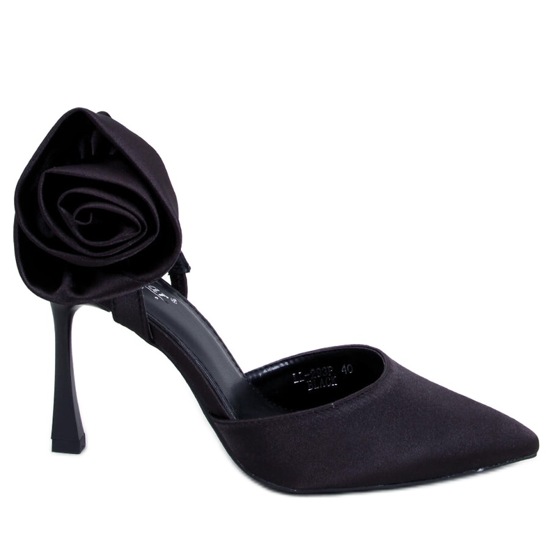 Seastar Satenske igle s cvijetom Flores Black crno