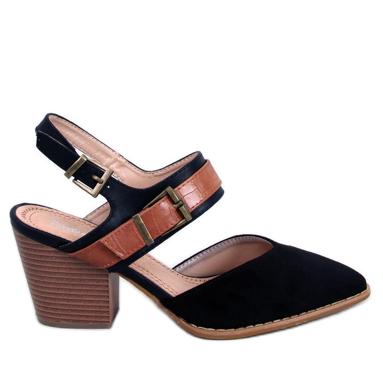 BM Chiatti crne cipele s otvorenom petom crno