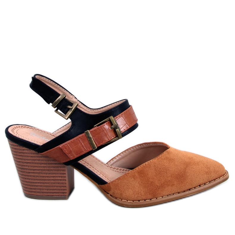 BM Chiatti Camel cipele s otvorenom petom smeđa