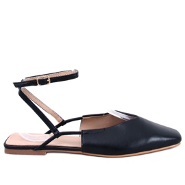 BM Balerinke s otvorenom petom Gianna Black crna