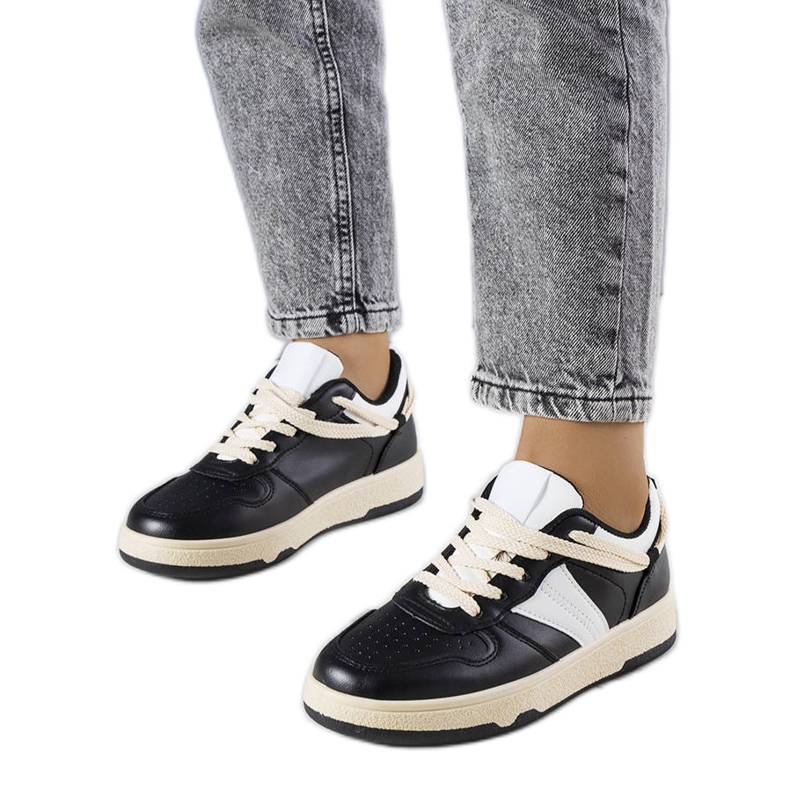 Ženske crne tenisice Marcella bež