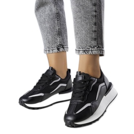 Crne tenisice na Ada platformu crna