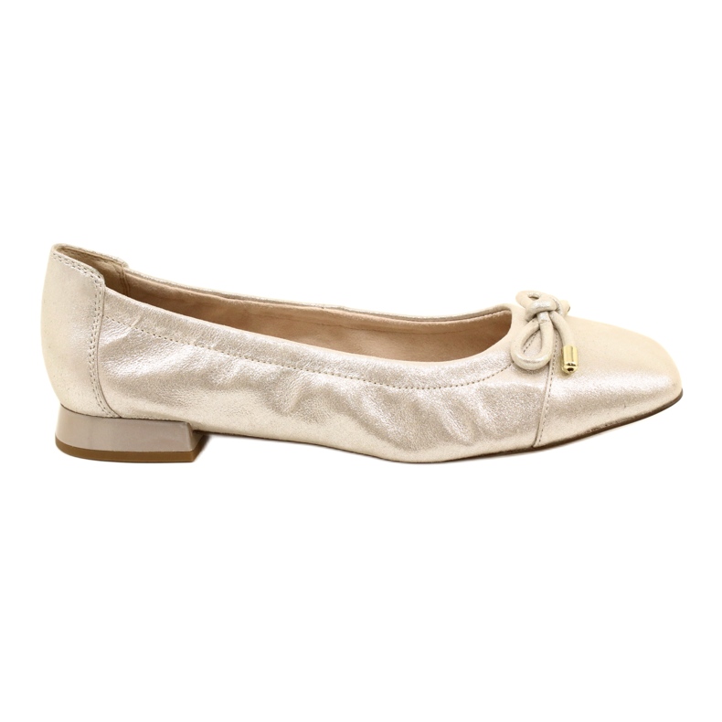 Ženske cipele Caprice Ballerinas s lukom 9-22104-20 354 Taupe Sue.met srebro