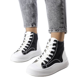 Crne platform tenisice iz Terri crna