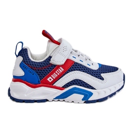 Big Star Dječje sportske cipele s velikom zvijezdom na čičak JJ374259 Bijela i tamnoplava višebojan