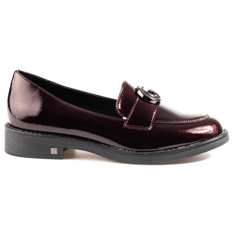 W. Potocki Ženske kestenjaste lordsice iz Potockog s ravnim potpeticama crvena