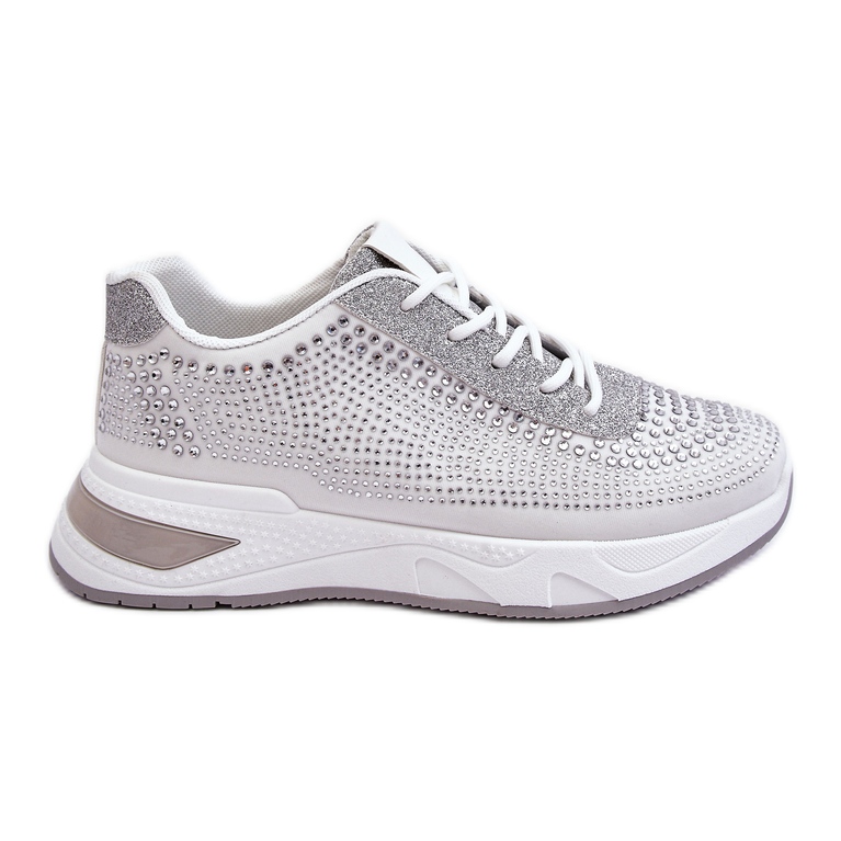 PS1 Ženske tenisice s cirkonima White Raiden bijela siva