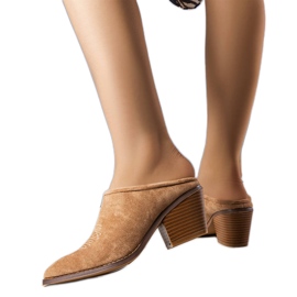 Bež tobogani s prednjom stranom od Linde