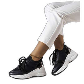 Crne tenisice na wedges od Ann crna