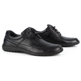 WASAK Muške ležerne kožne cipele 0186W crne crna