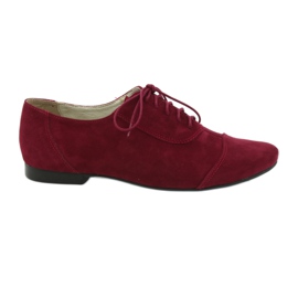 Ženske kožne oksfordice Angello bordo višebojan