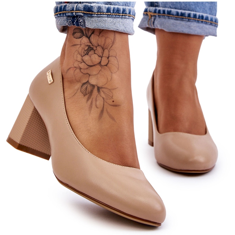 Cipele na petu Sergio Leone PB178 Bež