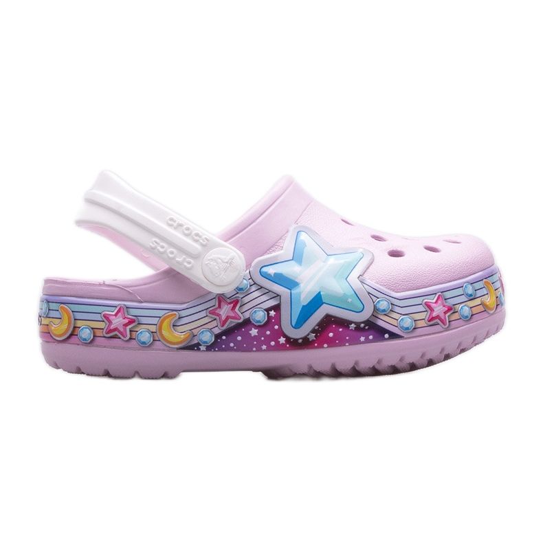Klompe CROCS Fl Star Band Clog Kids 207075-6GD ružičasta