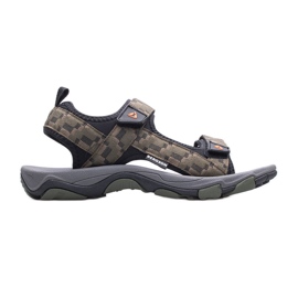 Muške trekking sandale BERGSON Benue Hiking BRG00127 maslinaste zelena