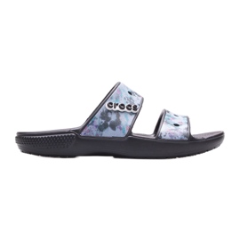 Ženske papuče CROCS Classic Tie Dye Graphic 207283-988 crna višebojan