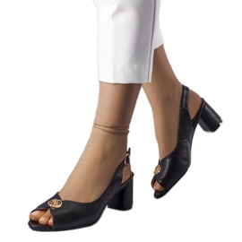 Elegantne crne sandale Grimard crna