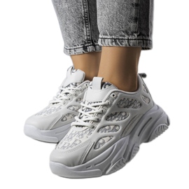 Sive tenisice ukrašene Kara printom siva