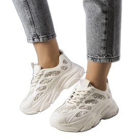 Bež tenisice ukrašene Kara printom