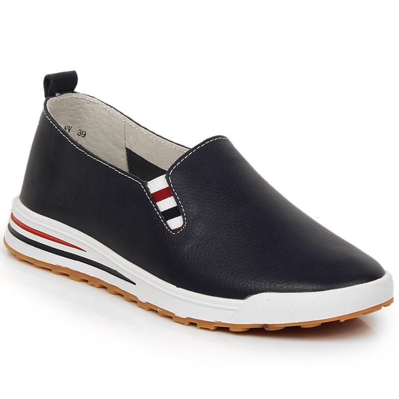 Kožne ženske slip-on tenisice tamnoplave Filippo DP3510/23 plava