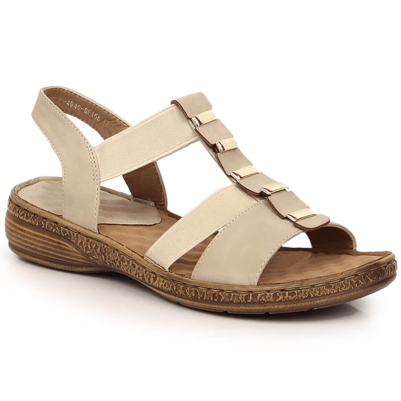 Bež ženske natikače eVento 4940