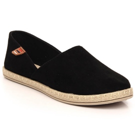 Ženske slip-on espadrile crne Vinceza 34591 crna