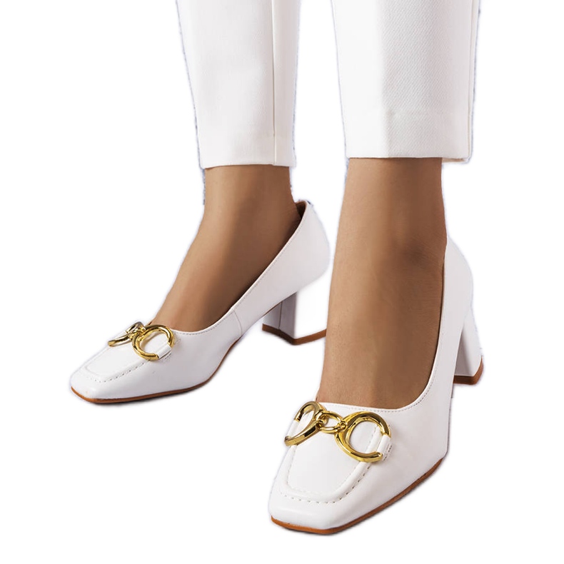 Bijele cipele s četvrtastim vrhom iz Neufvillea bijela