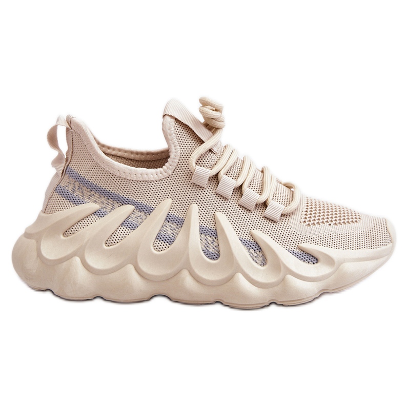 PG1 Ženske modne tenisice s čarapama Bež Daxo