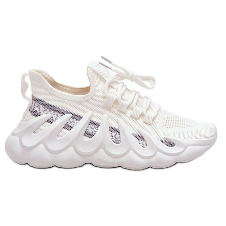 PG1 Modne ženske tenisice s čarapama Bijeli Daxo bijela