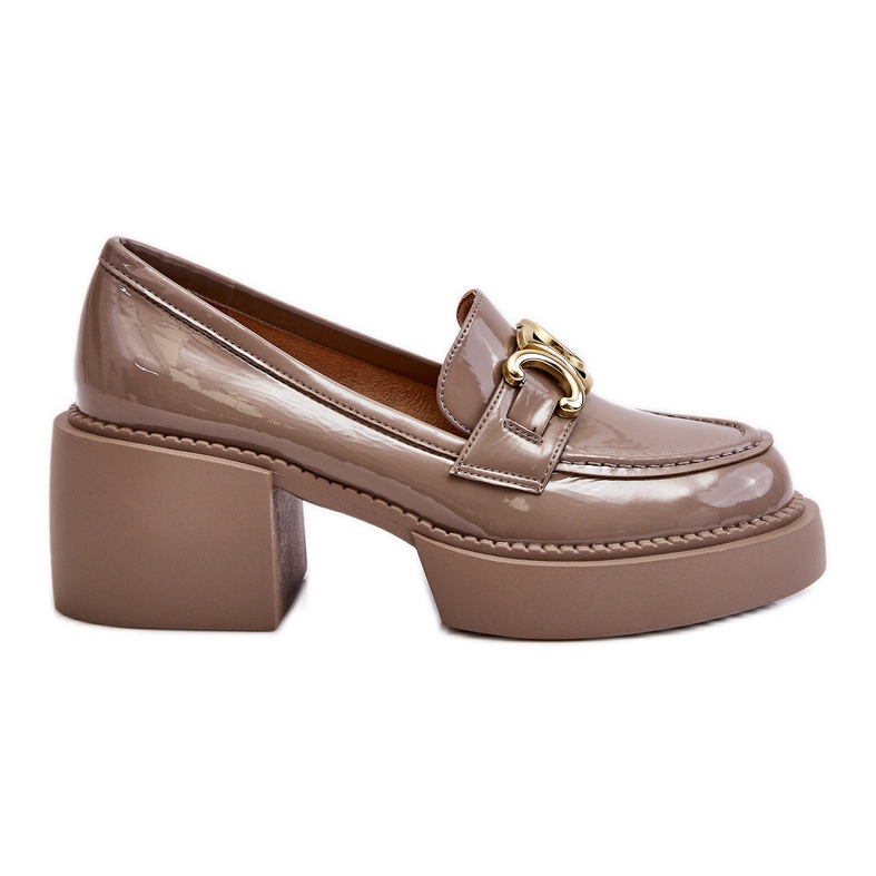 S.Barski Moderne salonke s masivnim potpeticama bež boje Imani