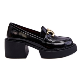 S.Barski Moderne cipele s masivnom potpeticom crne Imani crna