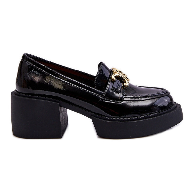 S.Barski Moderne cipele s masivnom potpeticom crne Imani crno