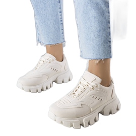 Bež tenisice na masivnom potplatu od Inez