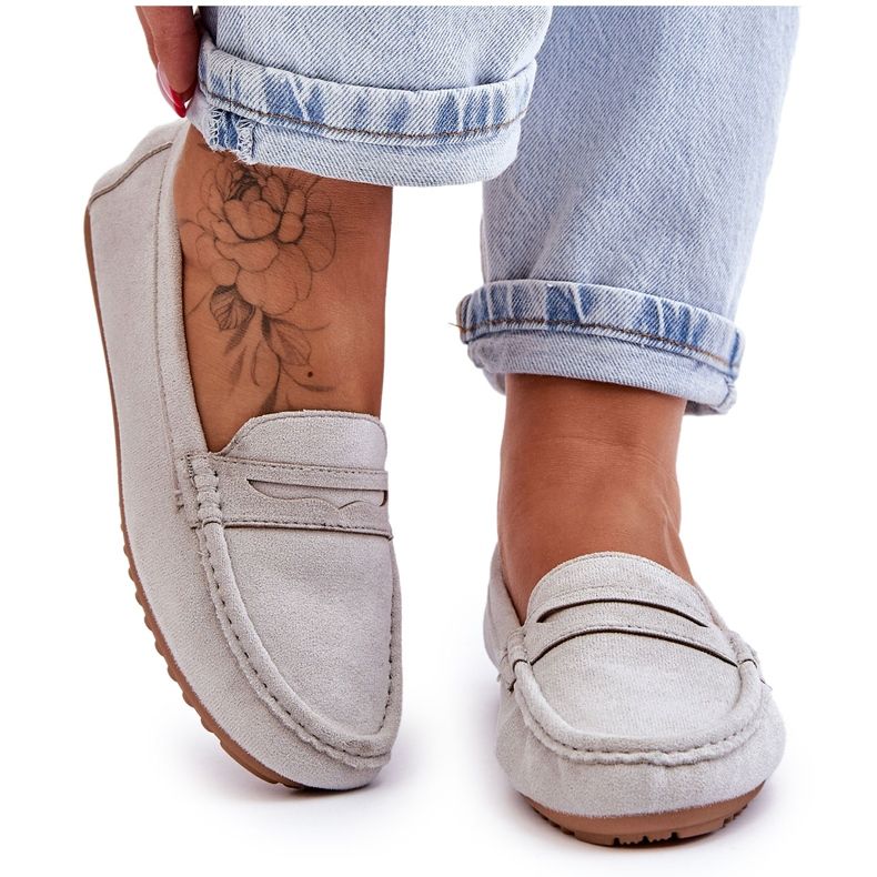 FC3 Ženske klasične antilop mokasine sive Ivana siva