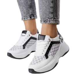 Crne tenisice s monogramom Margie bijela