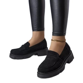 PA1 Alacoque crne cipele od eko antilop kože crna