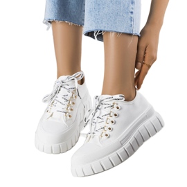 Toni bijele platform tenisice bijela