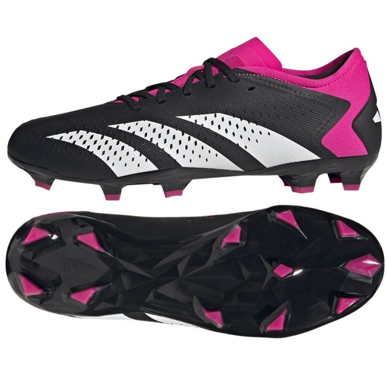 Adidas Predator Accuracy.3 L Fg M GW4602 tenisice za nogomet crno crno